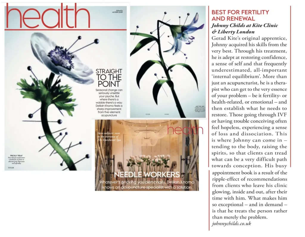Tatler Press Article - Best for Fertility & Renewal